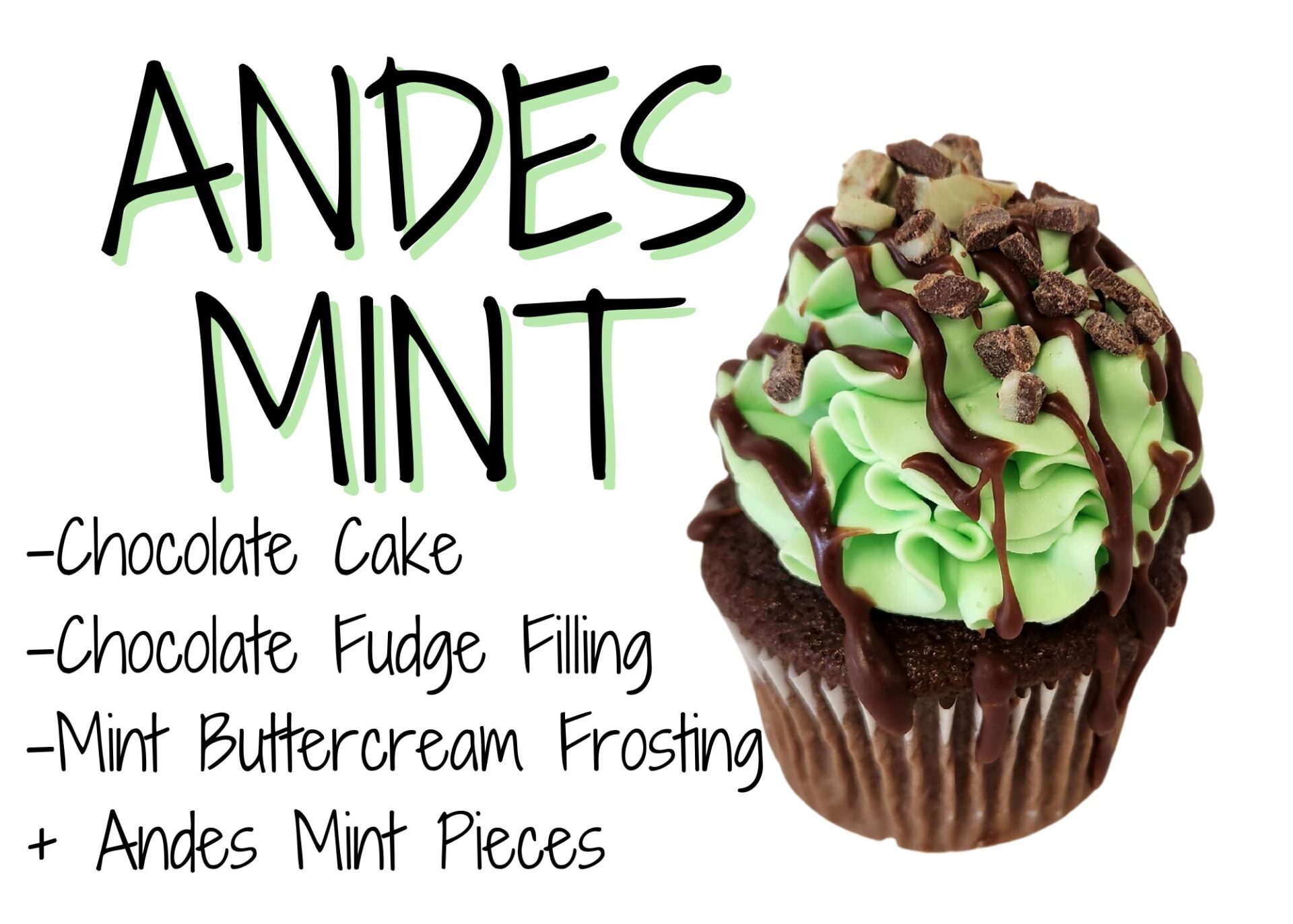 Andes Mint Cupcake Graphic