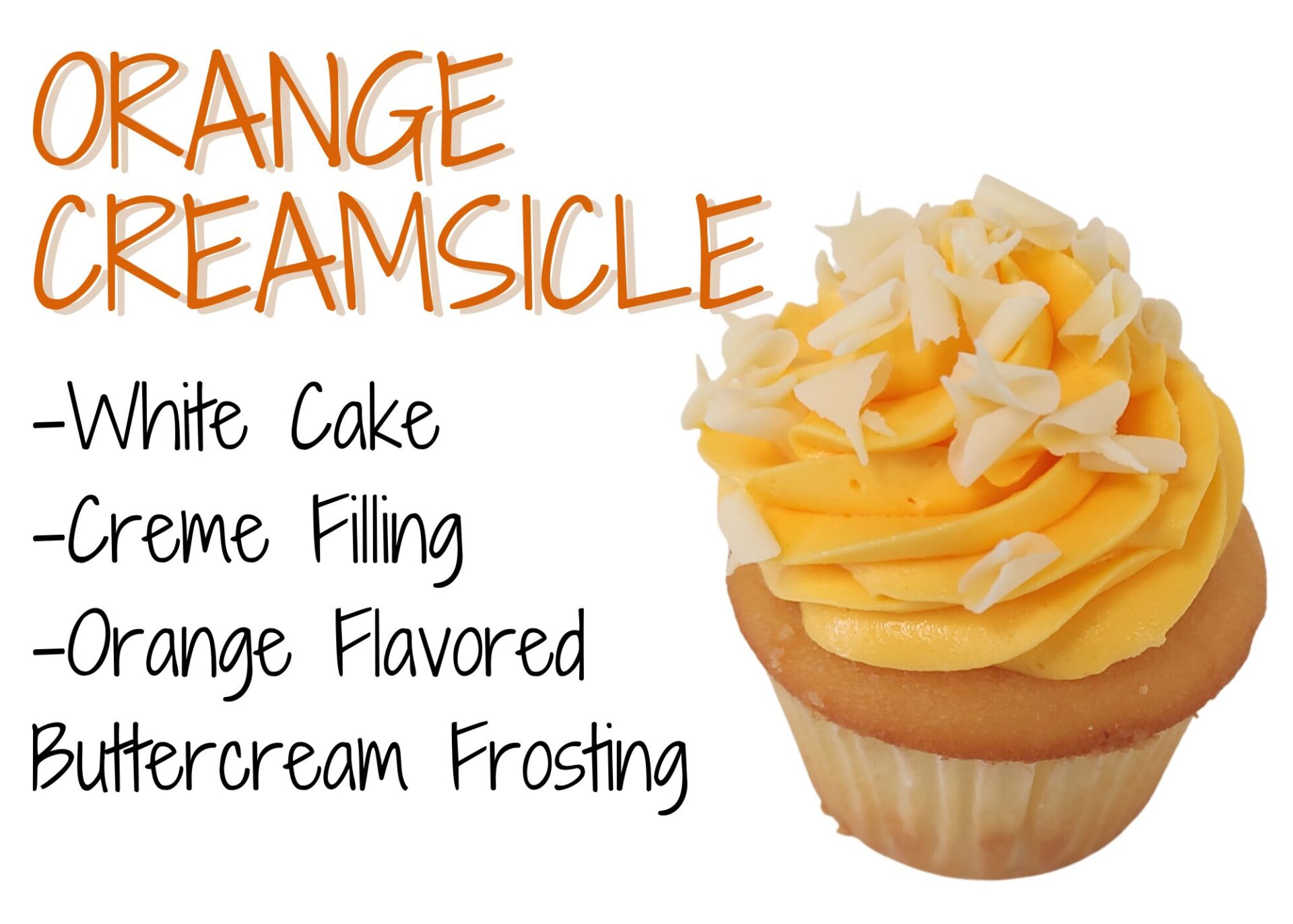 Orange Creamsicle Cupcake Graphic