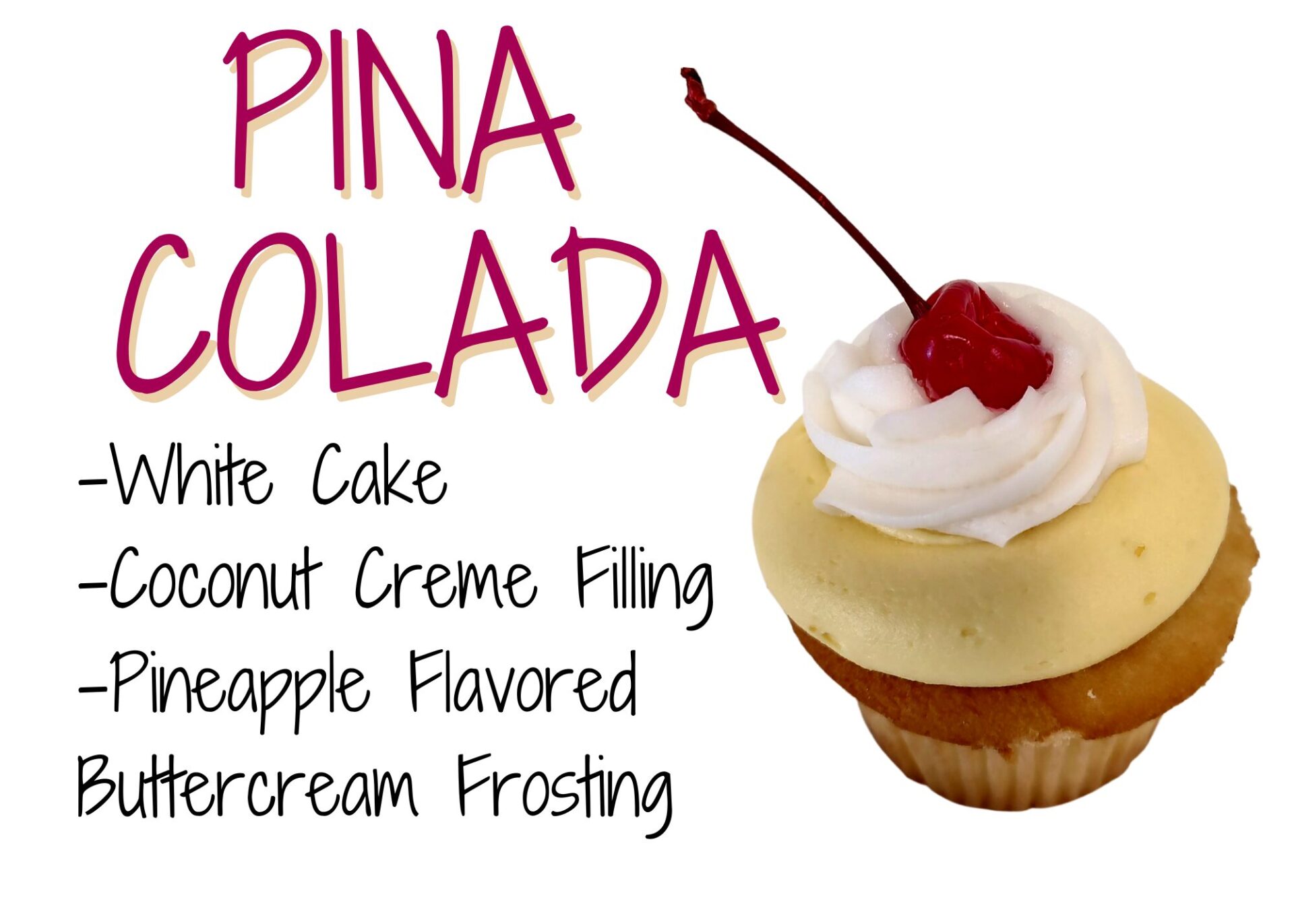 Pina Colada Cupcake Graphic