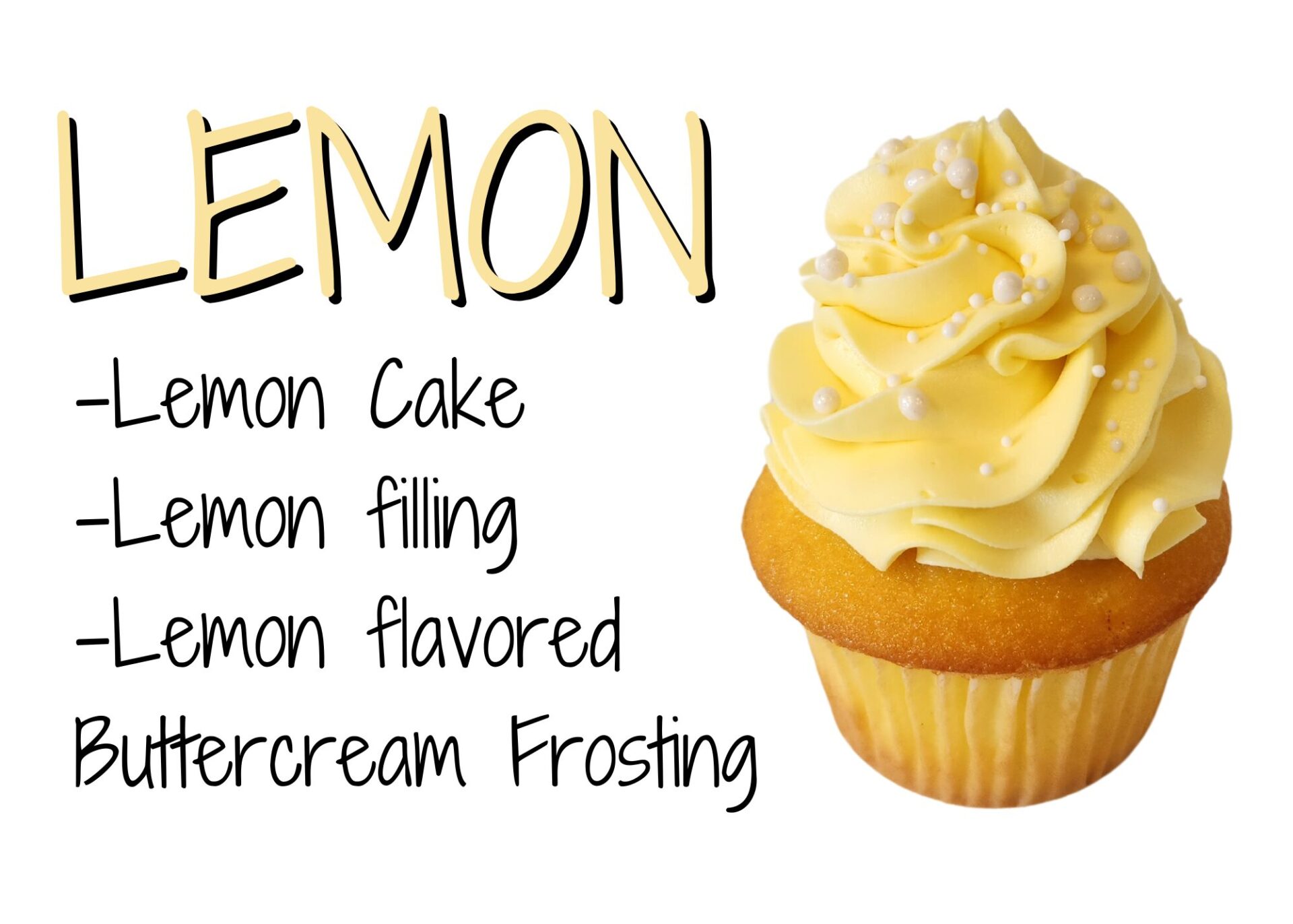 Lemon Cupcake Graphic