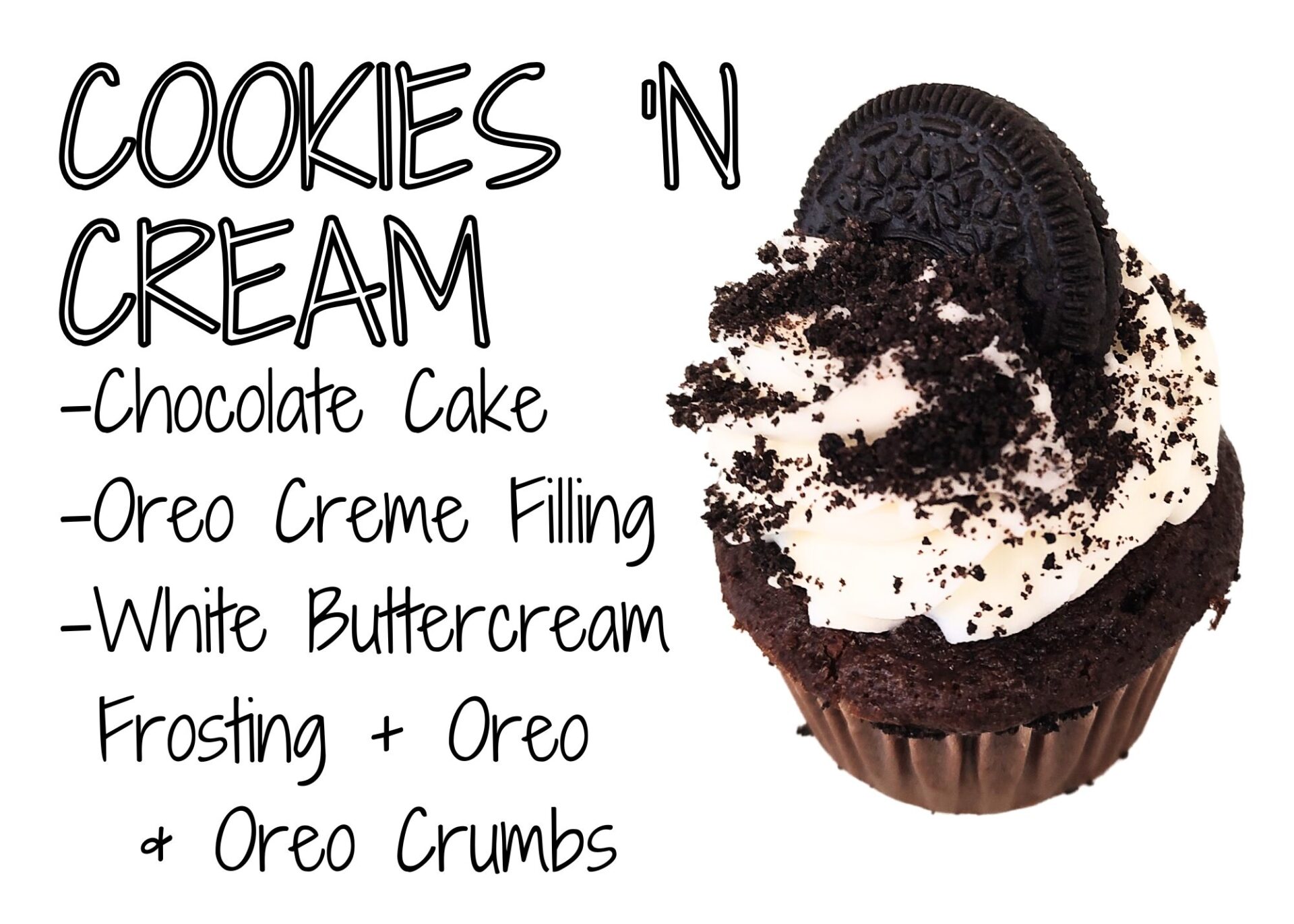 Cookies 'N Cream Cupcake Graphic