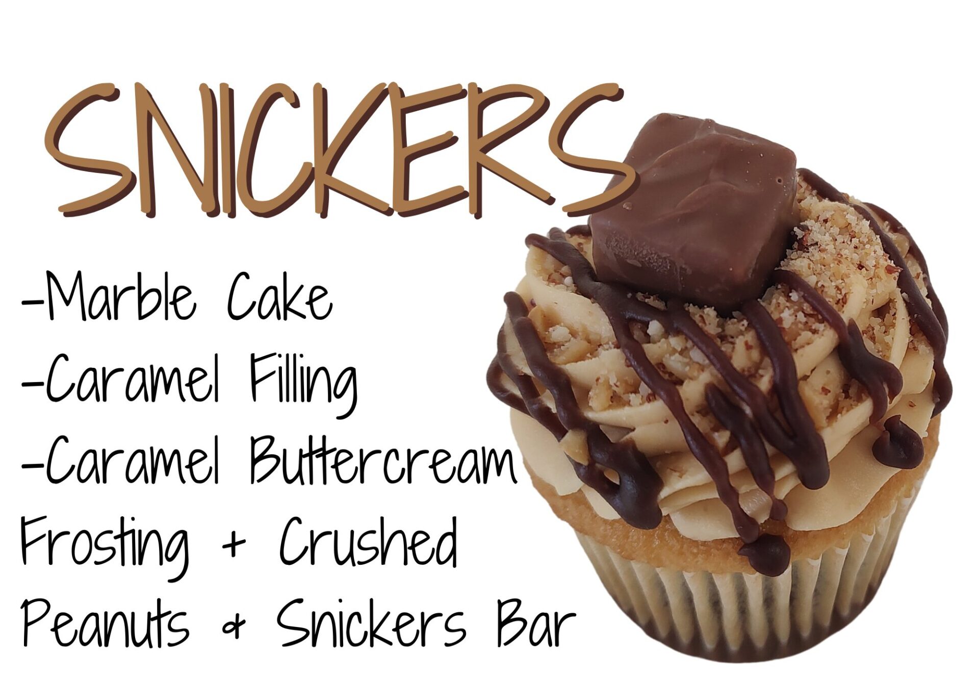 Snickers Cupcake Graphic