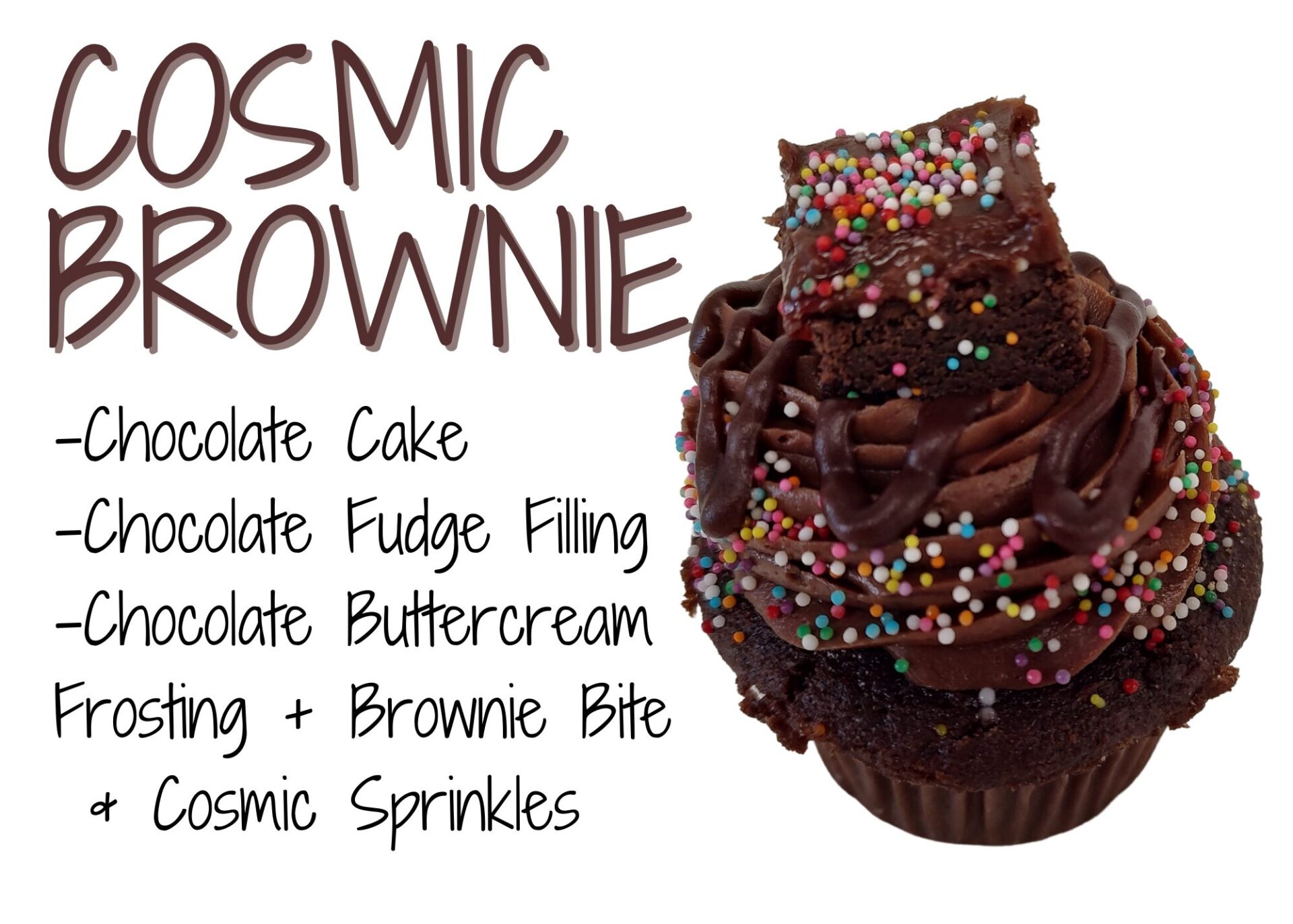 Cosmic Brownie Cupcake Graphic
