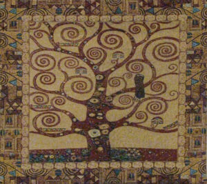 A Klimt Tree of Life tapestry wallhanging