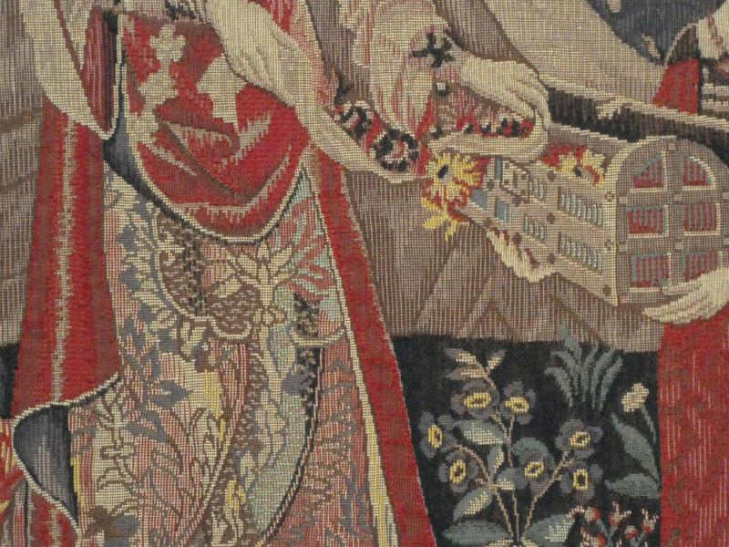 A Mon Seul Desir tapestry close-up