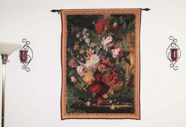 Bouquet Flamand tapestry- French wall hanging