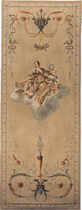 Elegant French portiere wall-hanging