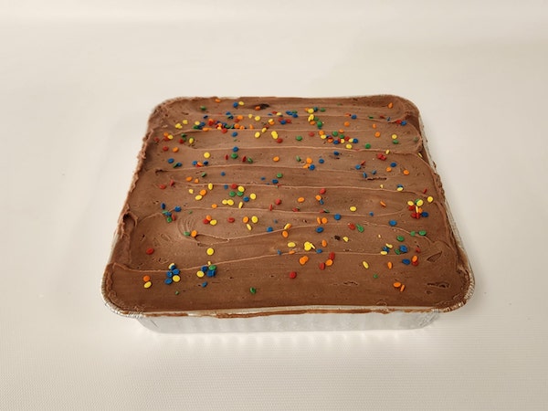 Chocolate Snack Cake with Sprinkles