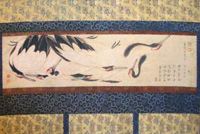 Crane Birds tapestry - old Chinese art