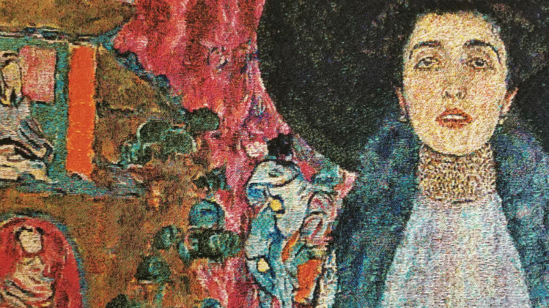Detail of the Portrait of Adele Bloch-Bauer II tapestry