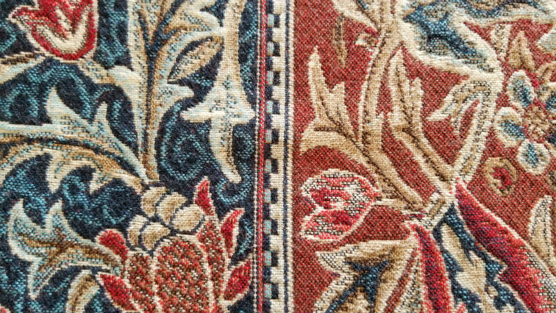 Detail of William Morris Essex throw Detail of William Morris Essex throw