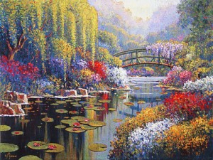 Giverny Pond tapestry - Monet's lake