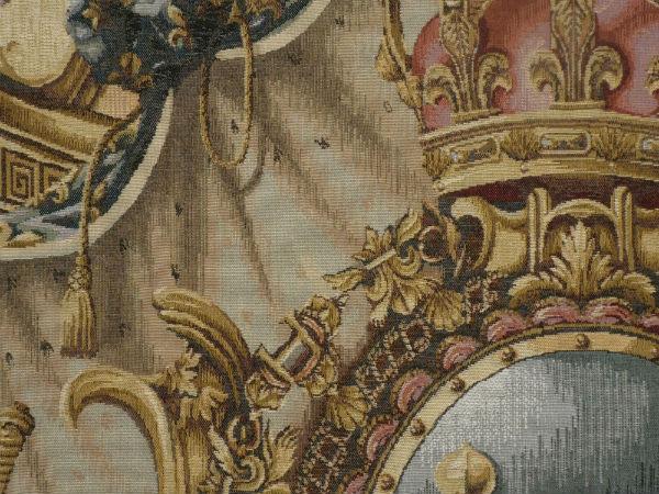 Fleur de lys tapestry wall-hanging