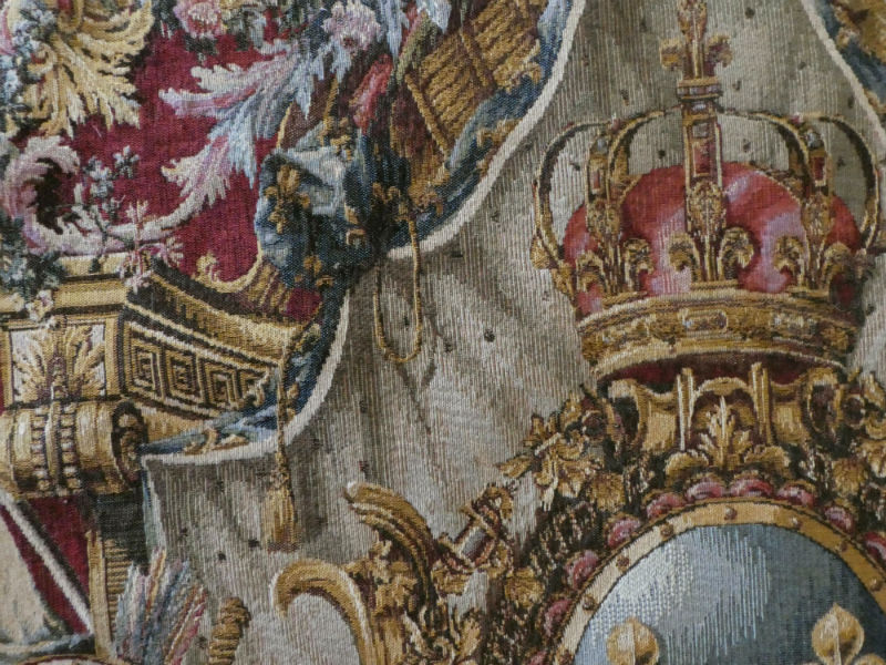 French Coat of Arms tapestry detail