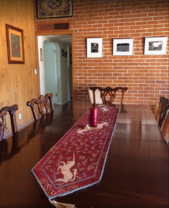 French unicorns table runner French unicorns table runner