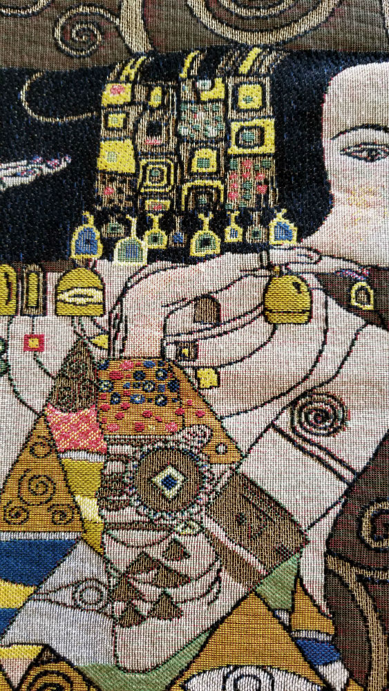 Gustav Klimts The Waiting tapestry