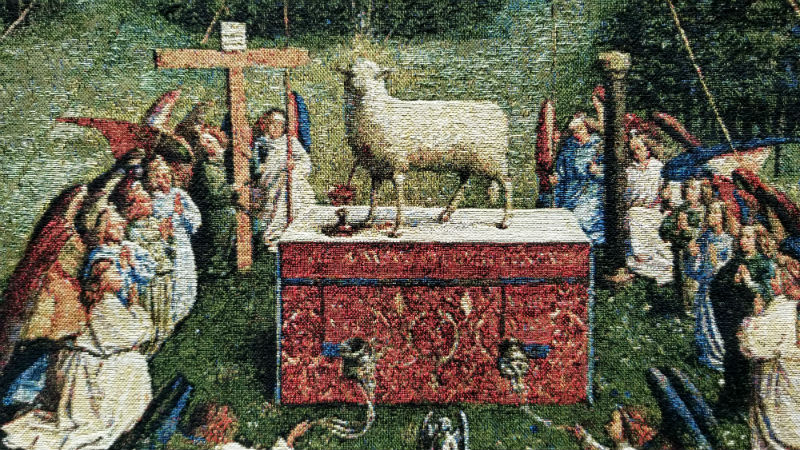 Jan van Eyck tapestry wallhanging