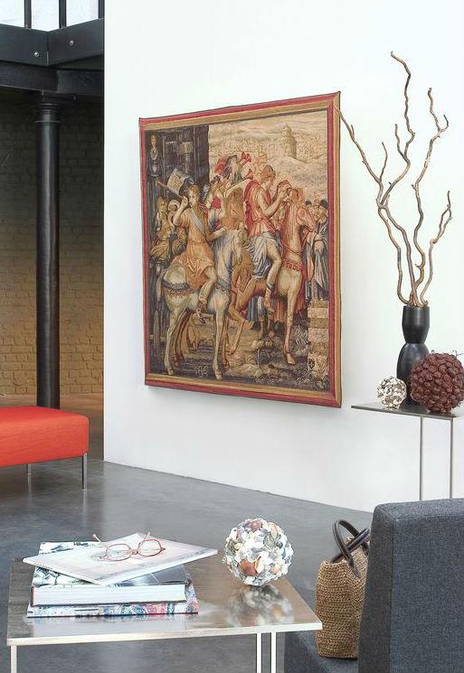 Les Heraults tapestry - a herald on horseback