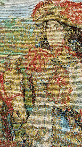 Louis XIV Gobelins tapestry detail