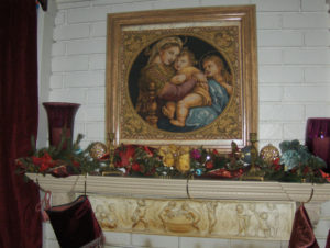 Madonna of the Chair tapestries - religious tapestry art