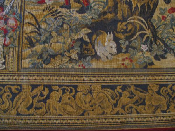 Medieval Bruseels wall tapestry detail