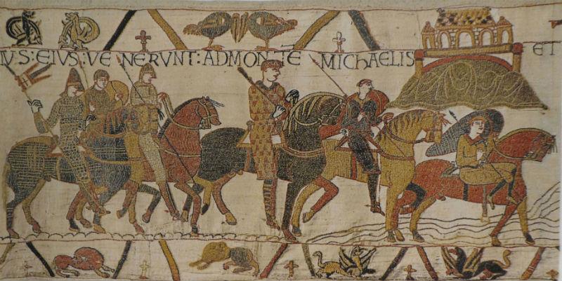 Mont St. Michel on The Bayeux Tapestry Mont St. Michel on The Bayeux Tapestry