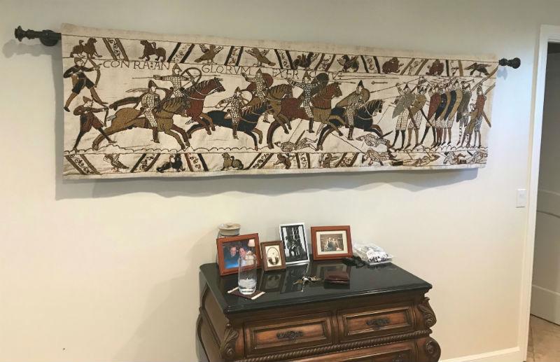 The Battle of Hastings tapestry wall-hanging The Battle of Hastings tapestry wall-hanging