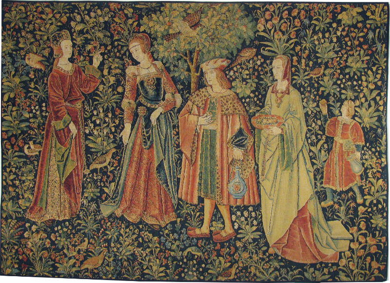 The Promenade tapestry - La tenture de la Vie Seigneuriale tapestries