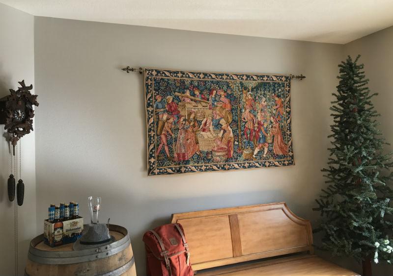 The Vintage - grapes harvest tapestry hanging
