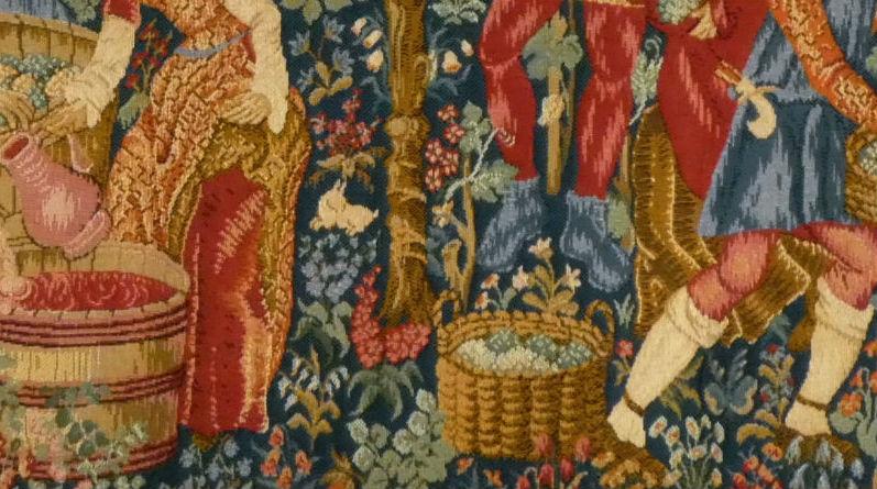 The Vintage tapestry hanging detail
