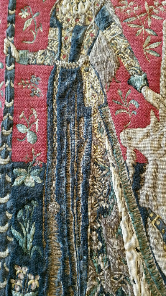 Touch wall tapestry close-up detail