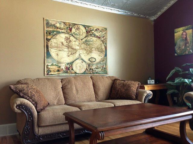 Willem Blaeu Planisfero map tapestry