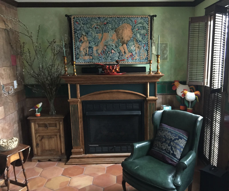 William Morris Lion tapestry - The Forest wall-hanging William Morris Lion tapestry - The Forest wall-hanging